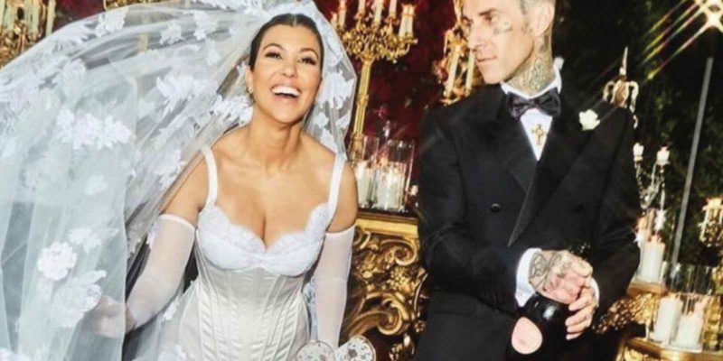 Matrimonio elegante e raffinato: quello di Kourtney Kardashian non lo è